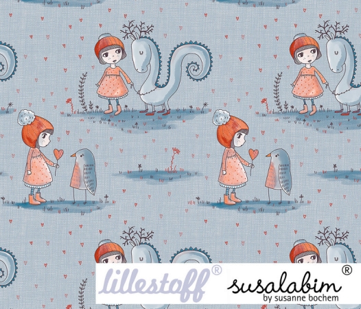 Lillestoff - Bio - Sommersweat - French Terry  - Rotmützchen - Susalabim